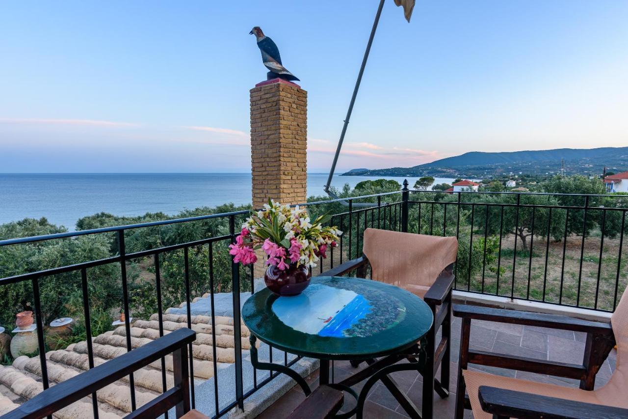 Eros Pittoresque Retreats - Perfect Location, Panoramic Seaview Koroni  Luaran gambar